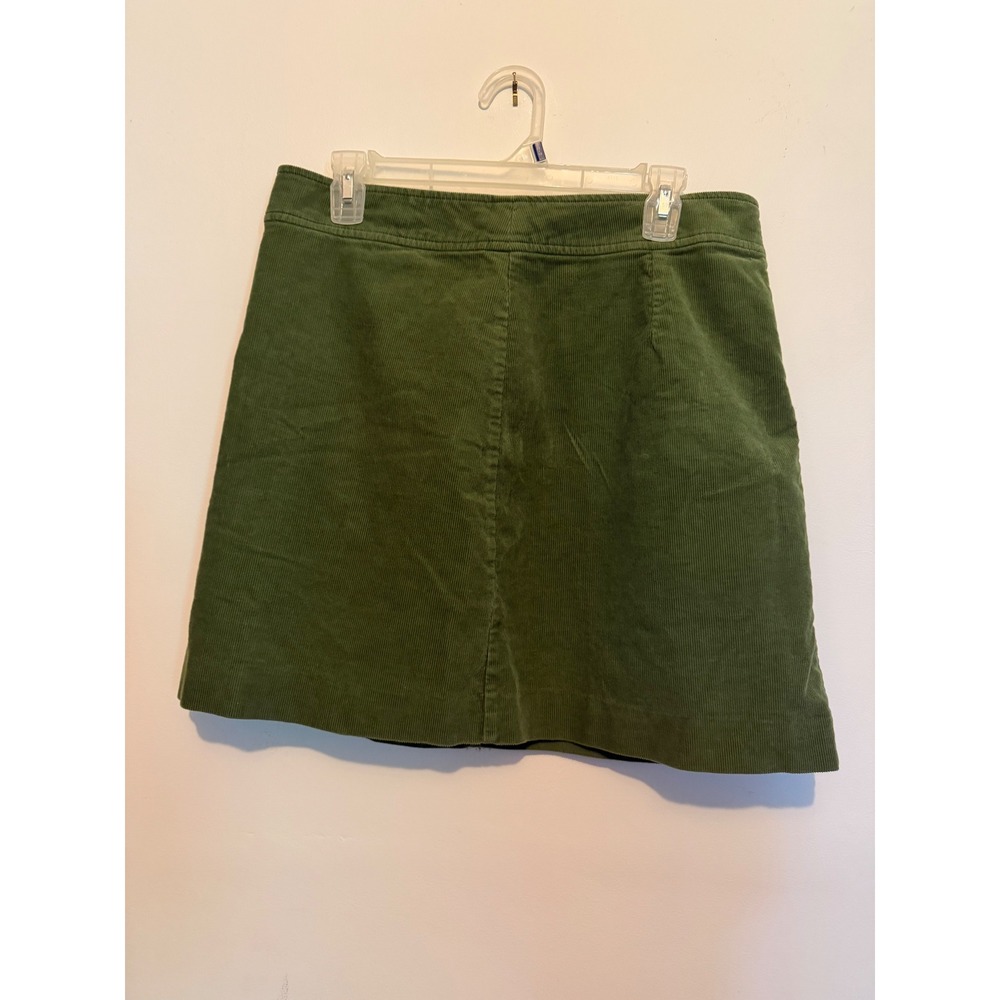 J.Crew Olive Green Corduroy A-Line Mini Skirt Womens 10 G8210 FA19